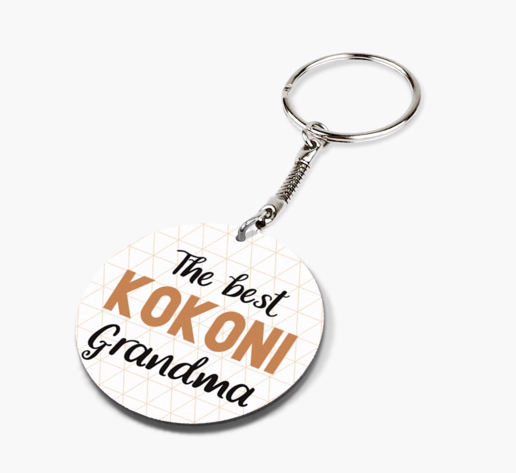 Best Grandma: Personalised {breedFullName} Keyring