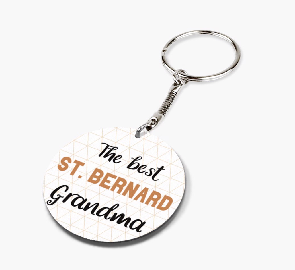Best Grandma: Personalised {breedFullName} Keyring