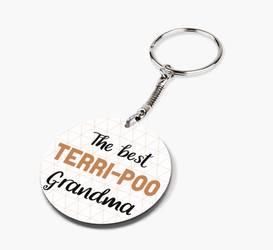Best Grandma: Personalised {breedFullName} Keyring