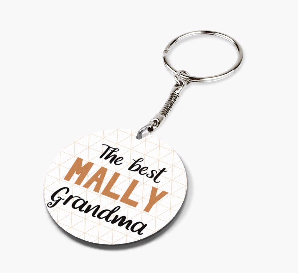 Best Grandma: Personalized {breedFullName} keychain