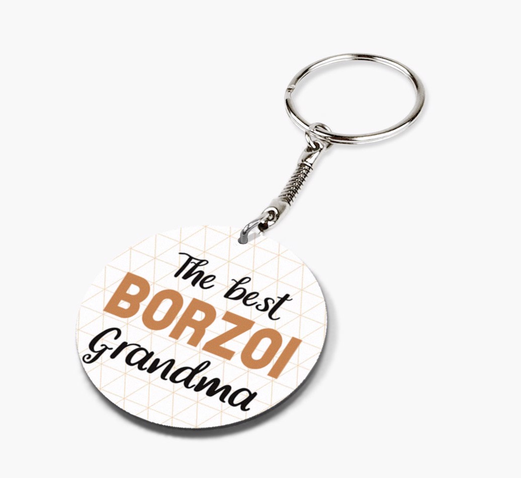 Best Grandma: Personalized {breedFullName} keychain