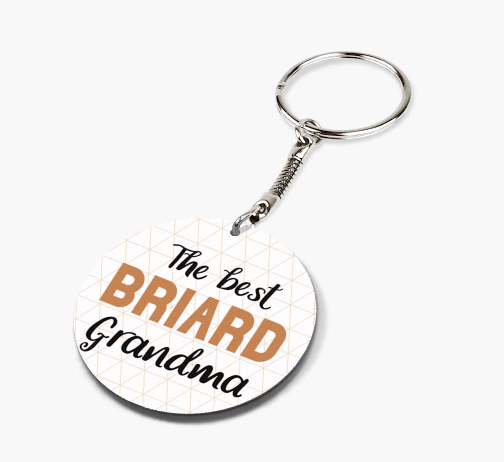 Best Grandma: Personalized {breedFullName} keychain