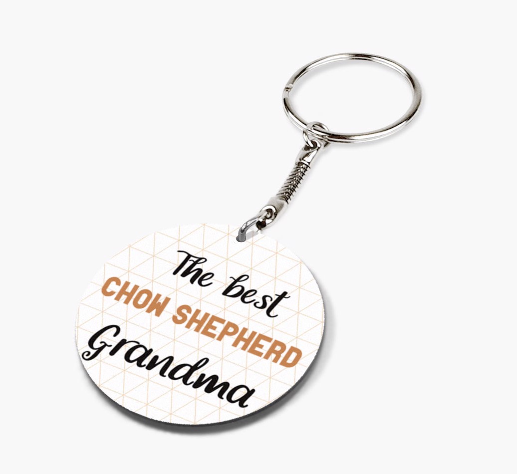 Best Grandma: Personalized {breedFullName} keychain