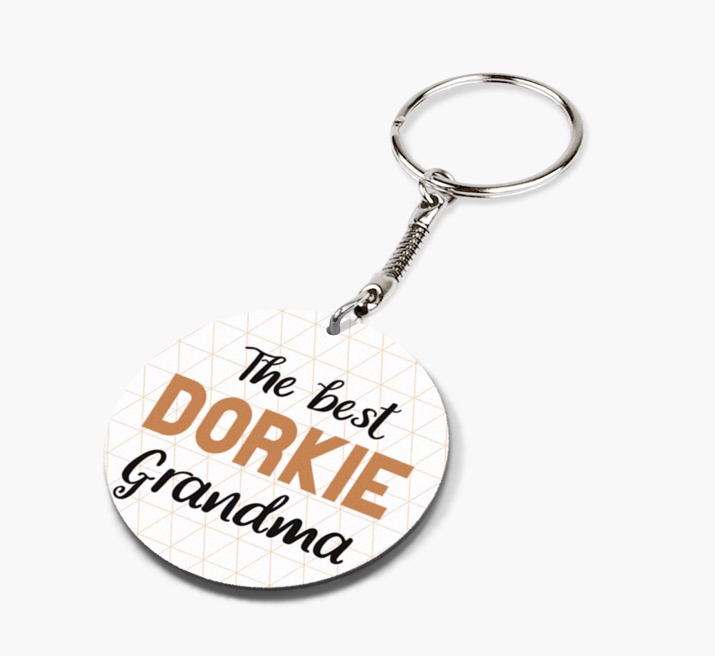 Best Grandma: Personalized {breedFullName} keychain