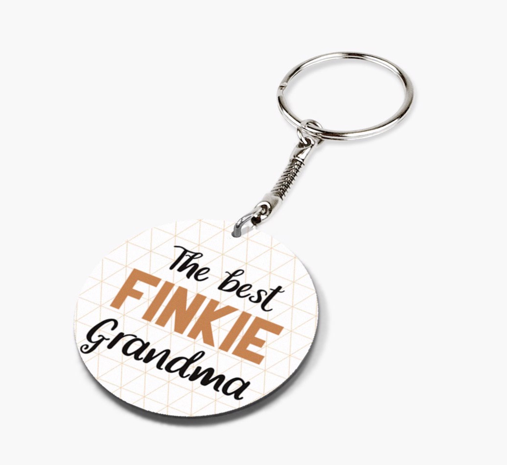 Best Grandma: Personalized {breedFullName} keychain