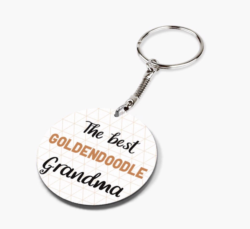 Best Grandma: Personalized {breedFullName} keychain