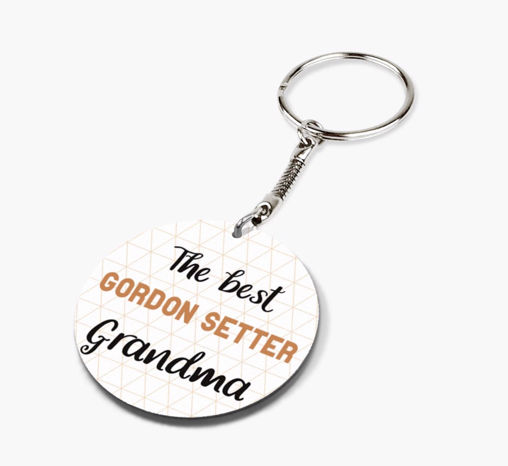 Best Grandma: Personalized {breedFullName} keychain