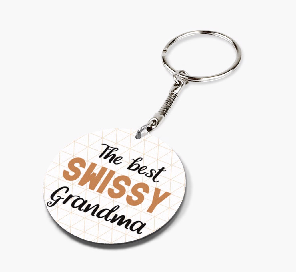 Best Grandma: Personalized {breedFullName} keychain
