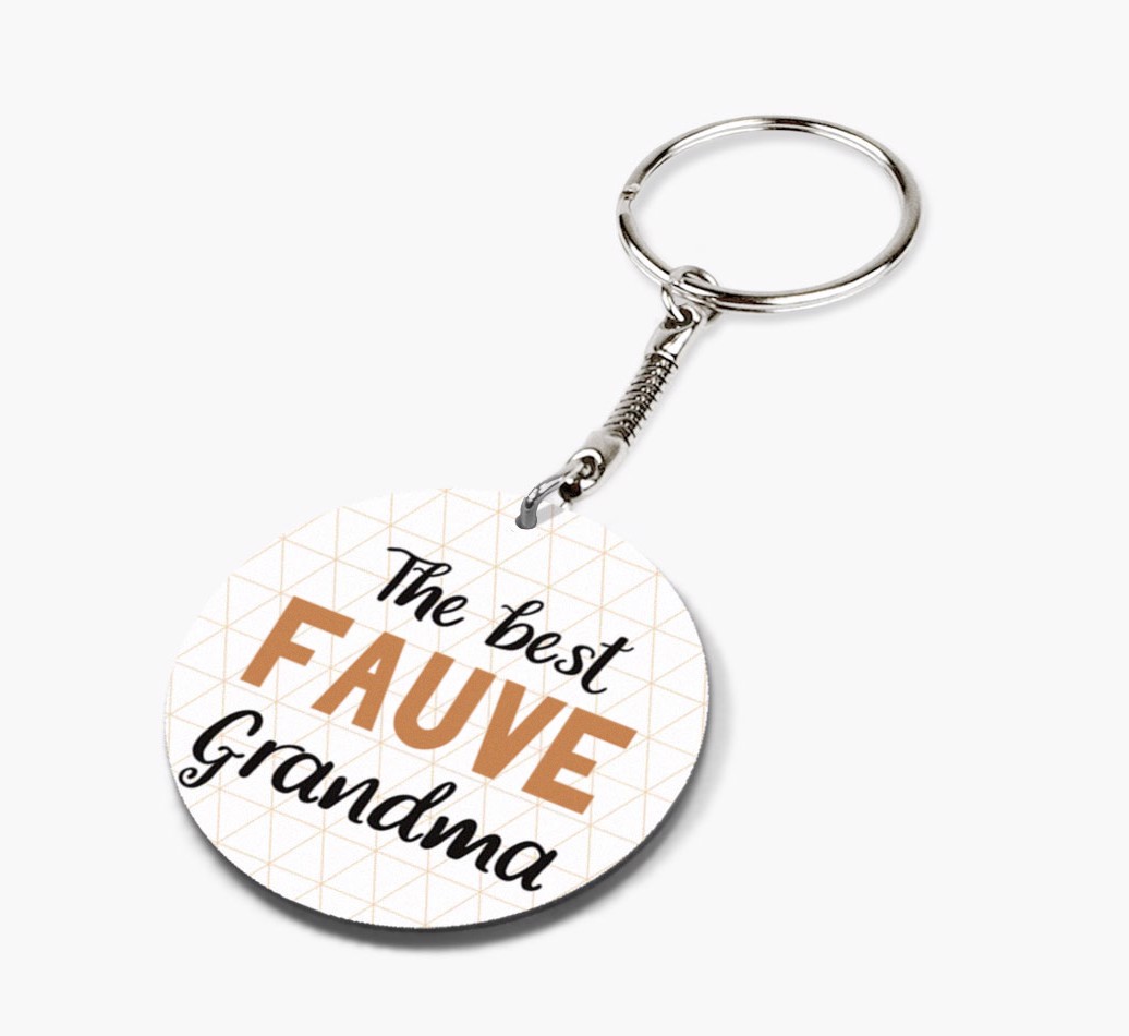Best Grandma: Personalized {breedFullName} keychain