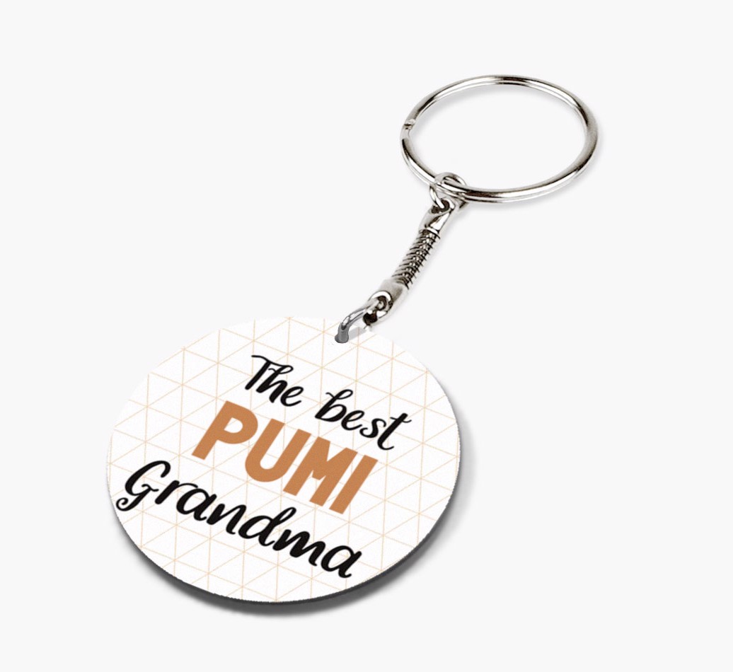 Best Grandma: Personalized {breedFullName} keychain