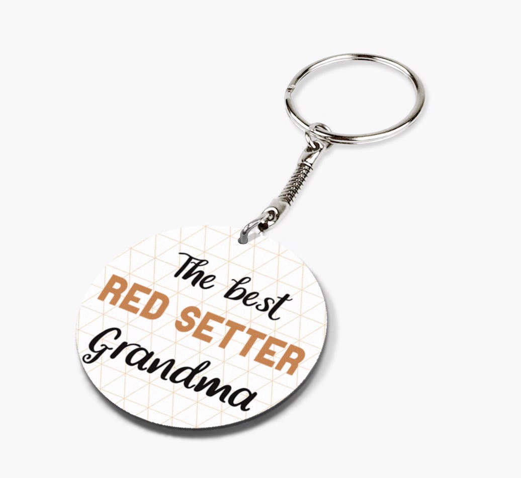 Best Grandma: Personalized {breedFullName} keychain