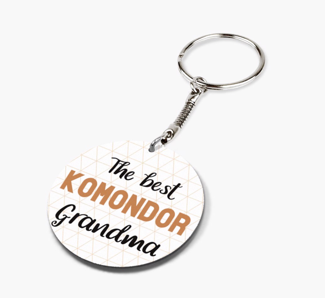 Best Grandma: Personalized {breedFullName} keychain