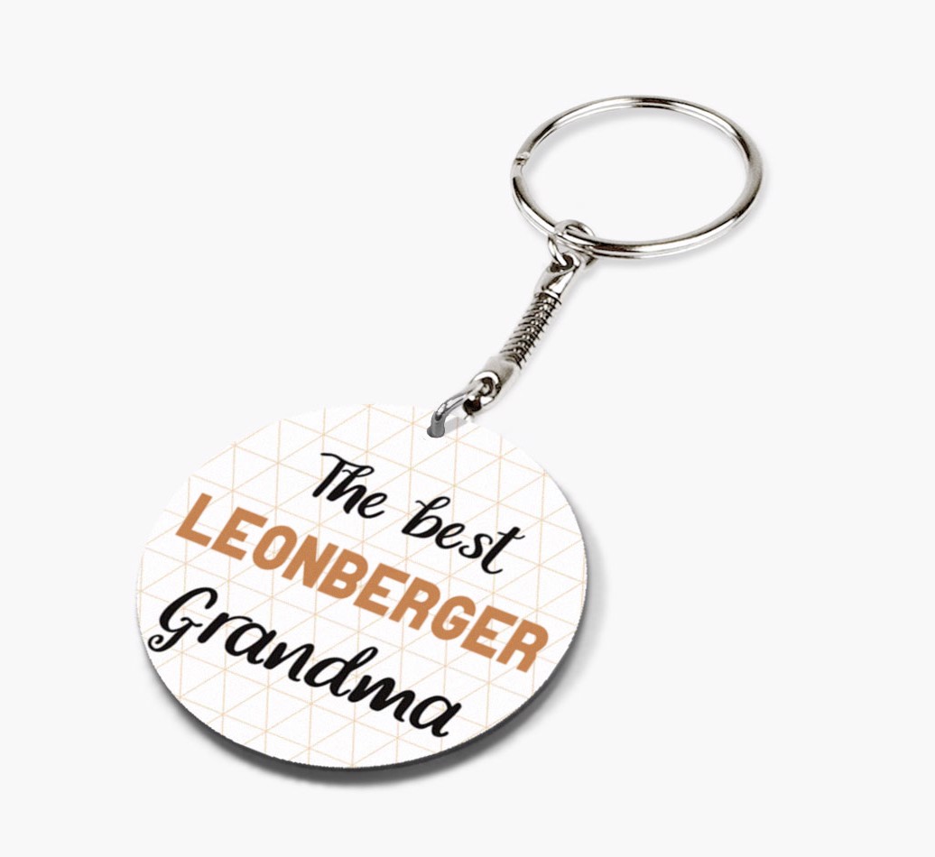Best Grandma: Personalized {breedFullName} keychain