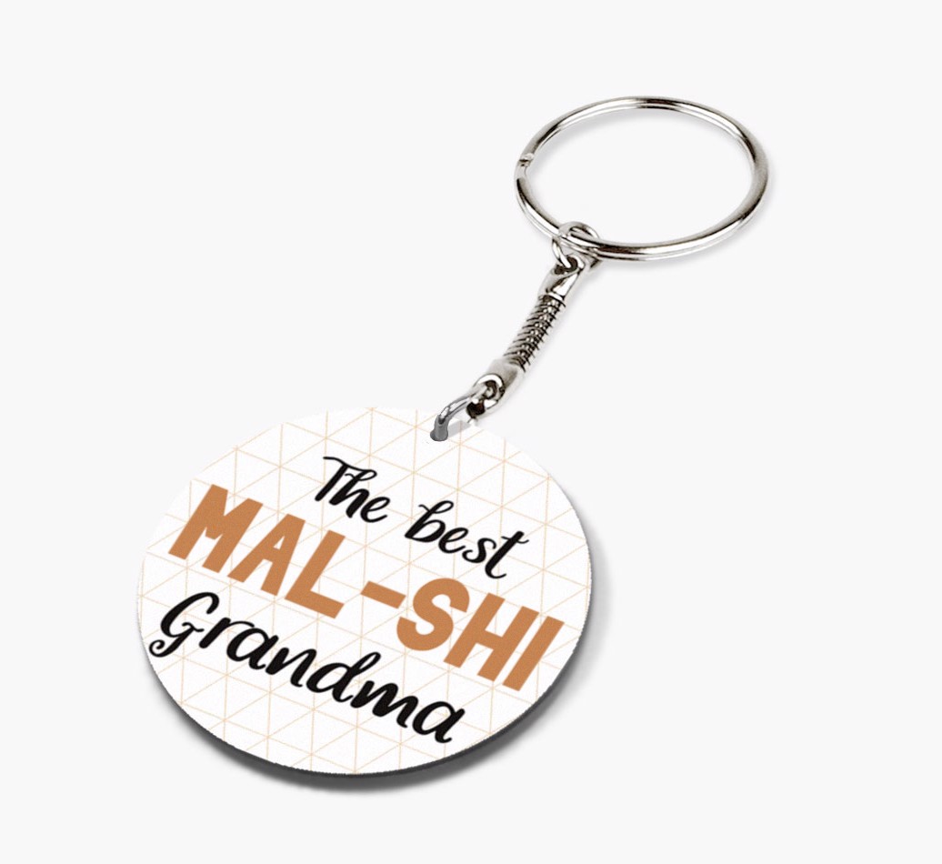 Best Grandma: Personalized {breedFullName} keychain