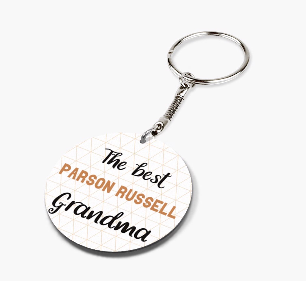 Best Grandma: Personalized {breedFullName} keychain