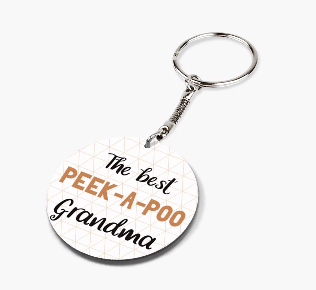 Best Grandma: Personalized {breedFullName} keychain