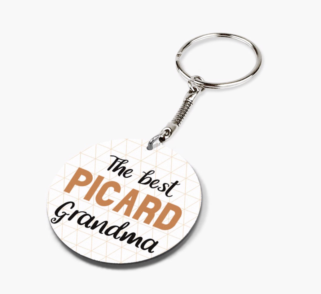 Best Grandma: Personalized {breedFullName} keychain