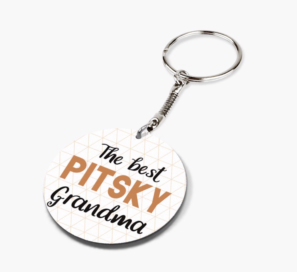 Best Grandma: Personalized {breedFullName} keychain