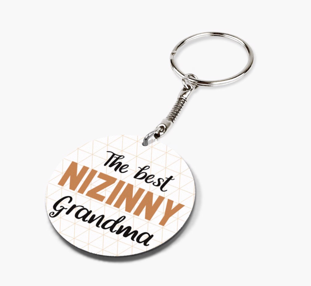 Best Grandma: Personalized {breedFullName} keychain
