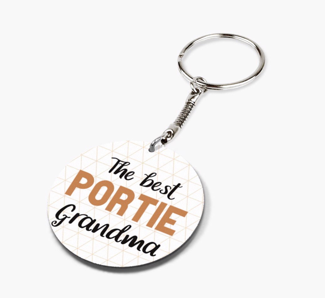 Best Grandma: Personalized {breedFullName} keychain