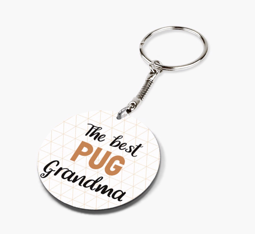 Best Grandma: Personalized {breedFullName} keychain