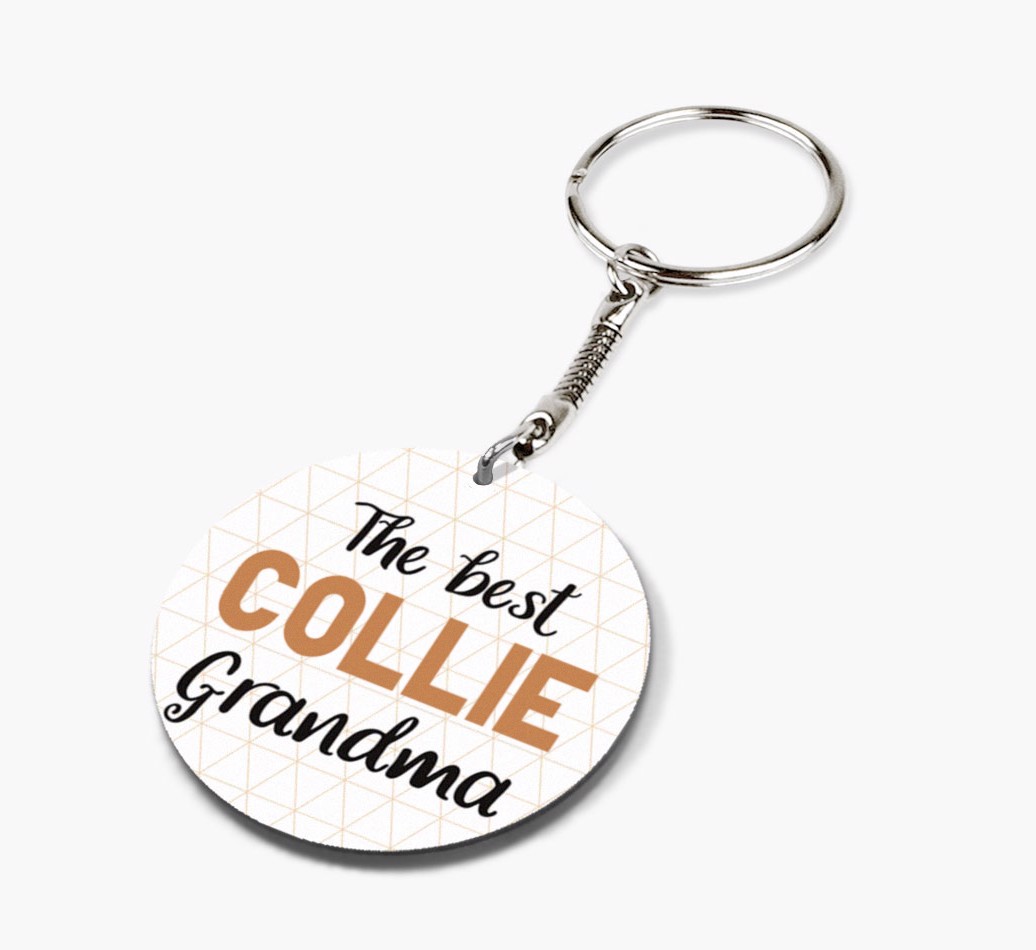 Best Grandma: Personalized {breedFullName} keychain