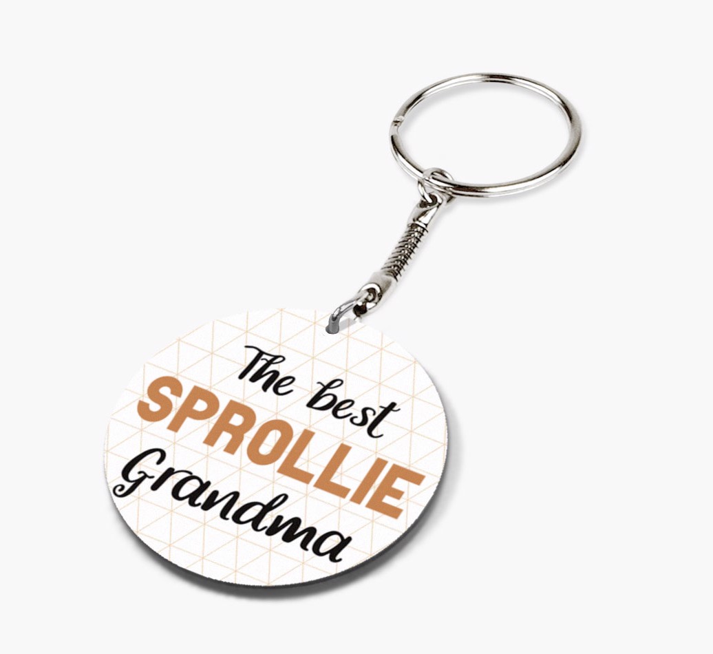 Best Grandma: Personalized {breedFullName} keychain