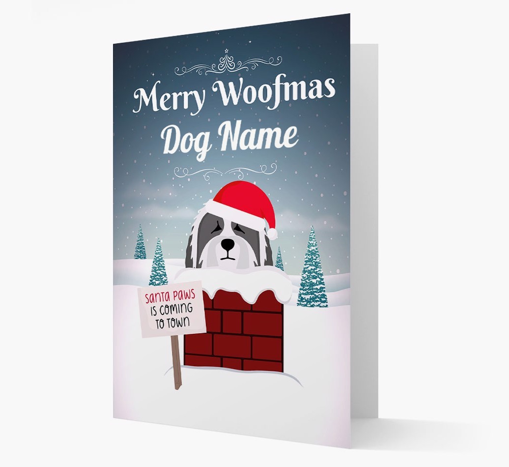 Merry Woofmas: Personalized {breedFullName} Christmas Card