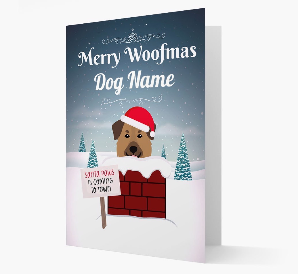 Merry Woofmas: Personalized {breedFullName} Christmas Card