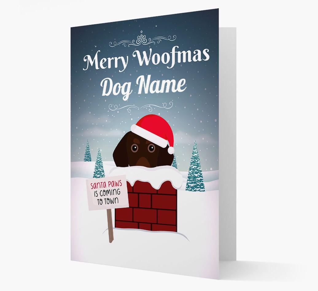 Merry Woofmas: Personalized {breedFullName} Christmas Card