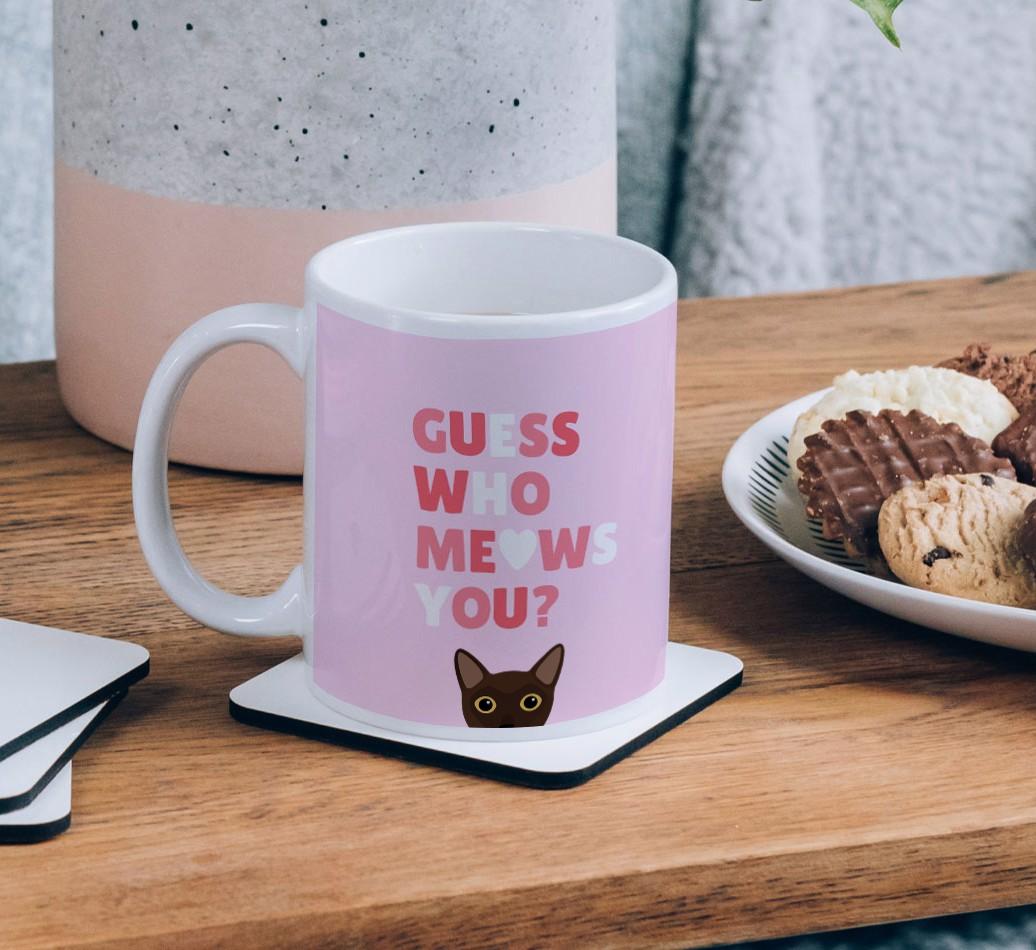 Guess Who Meows You: Personalized {breedFullName} Mug