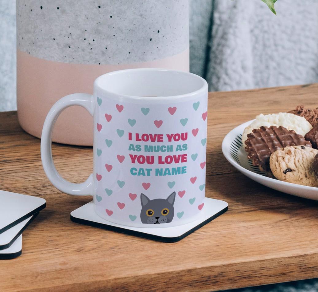 I Love You as Much as You Love...: Personalized {breedCommonName} Mug