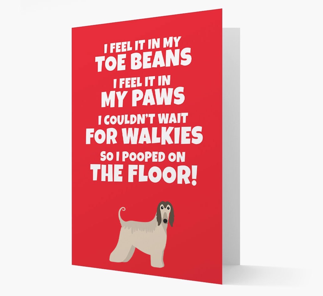 'I feel it in my...' - Personalised {breedFullName} Card