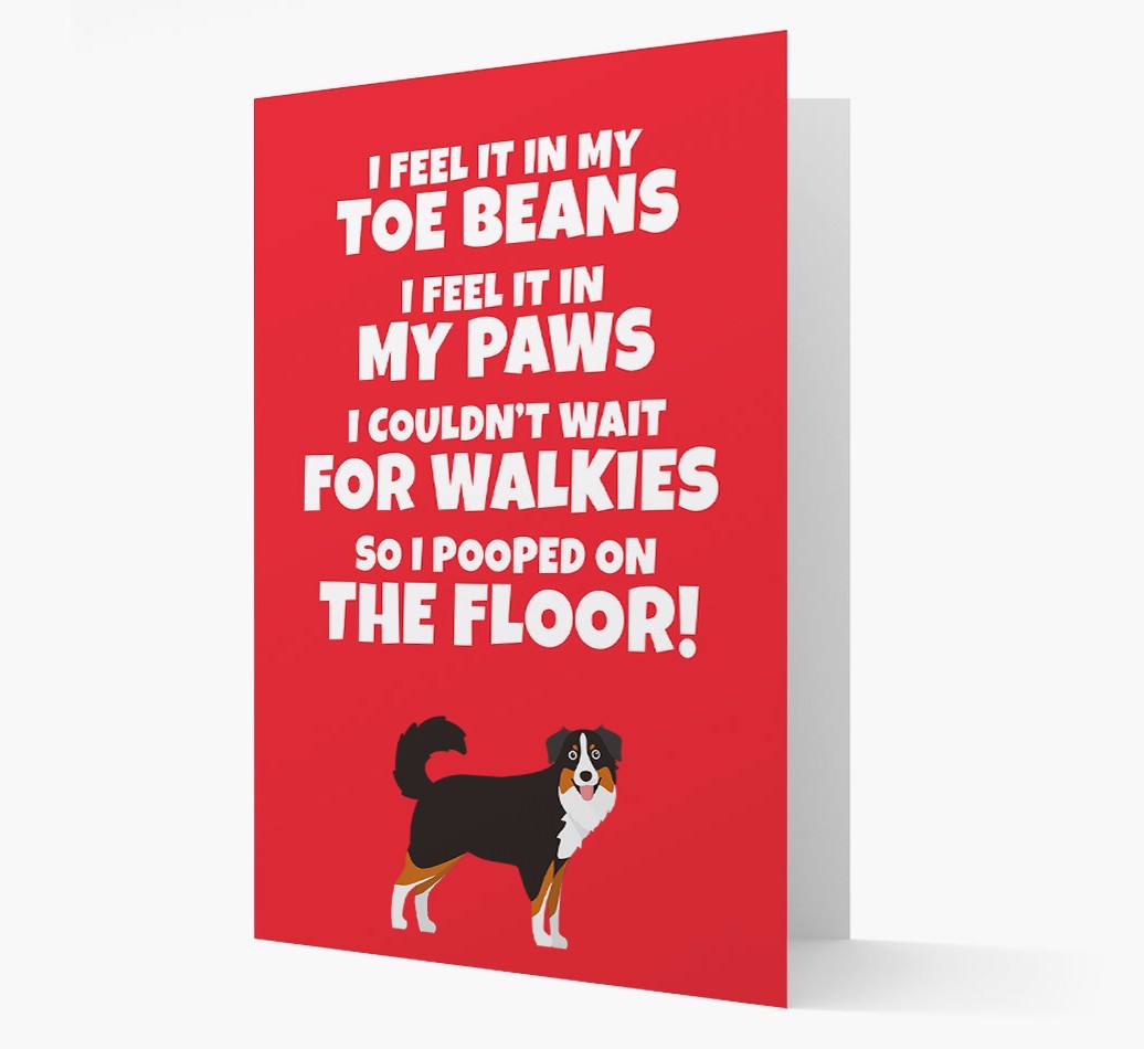'I feel it in my...' - Personalized {breedFullName} Card