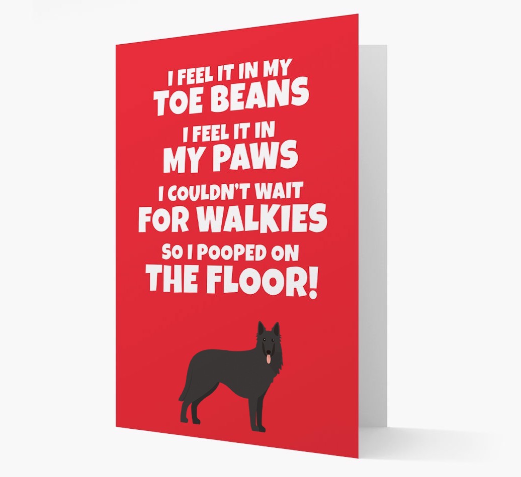 'I feel it in my...' - Personalised {breedFullName} Card