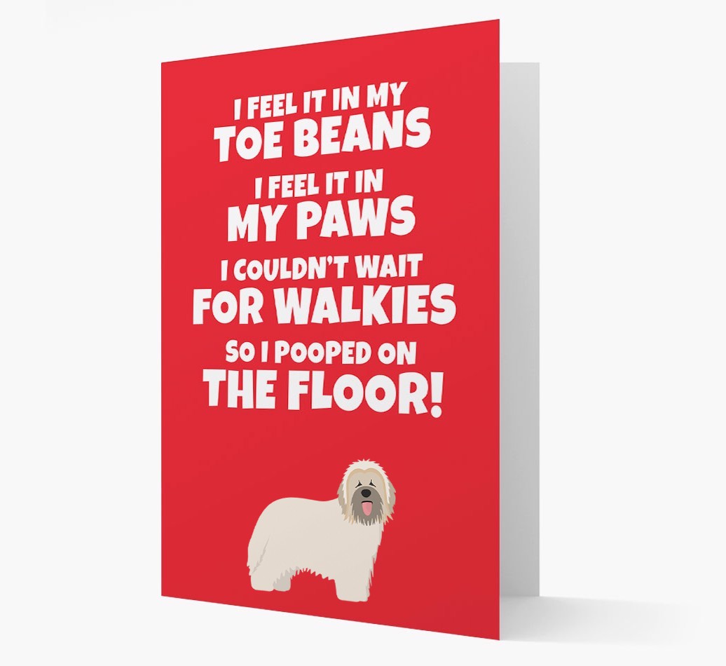 'I feel it in my...' - Personalized {breedFullName} Card
