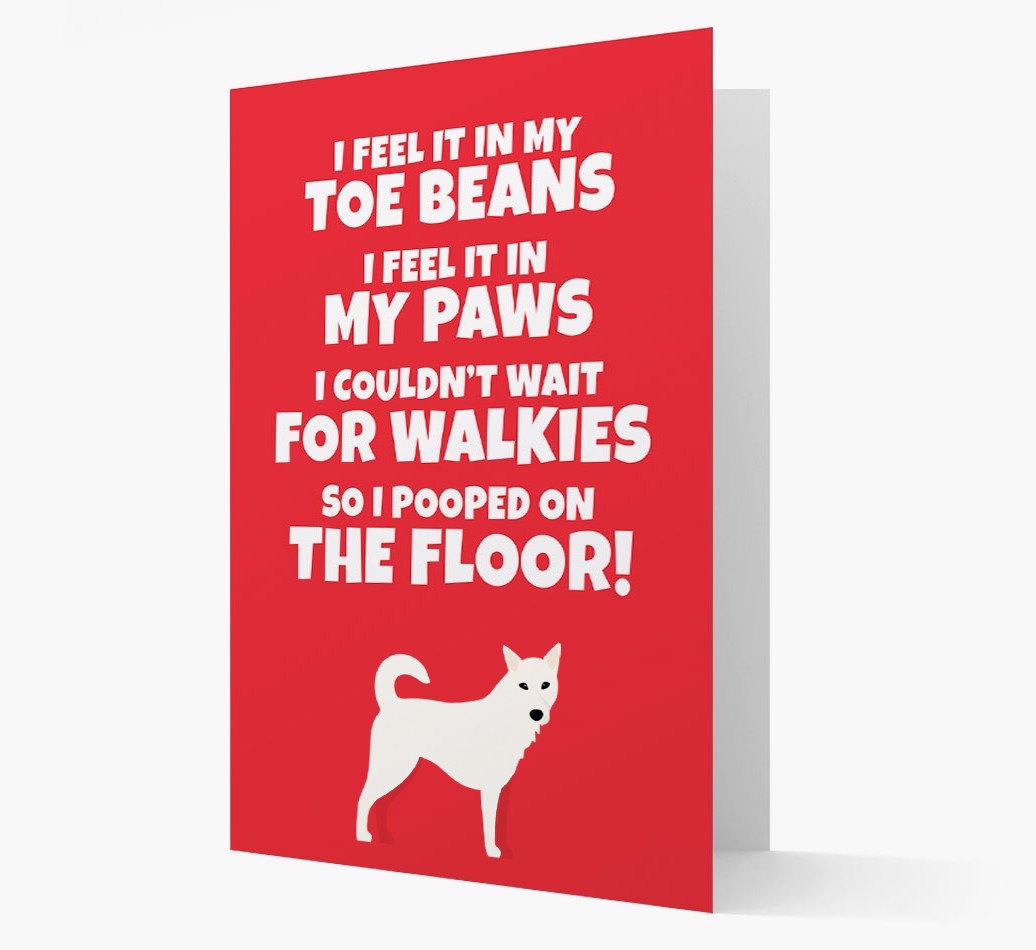 'I feel it in my...' - Personalised {breedFullName} Card