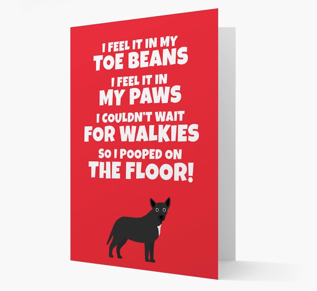 'I feel it in my...' - Personalised {breedFullName} Card