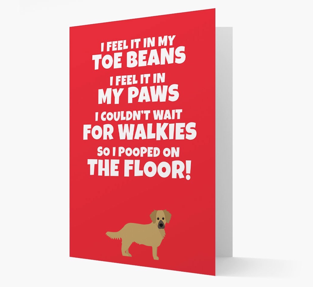 'I feel it in my...' - Personalized {breedFullName} Card