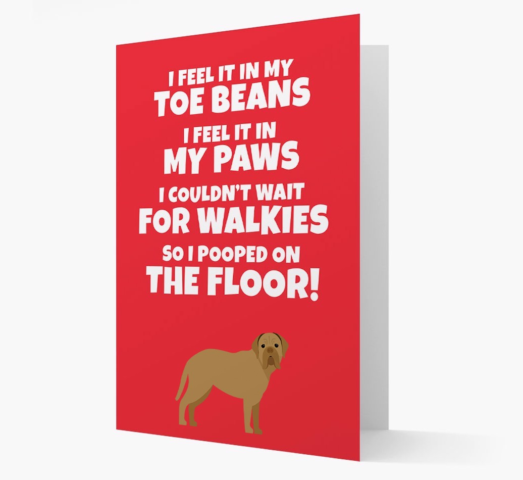 'I feel it in my...' - Personalized {breedFullName} Card