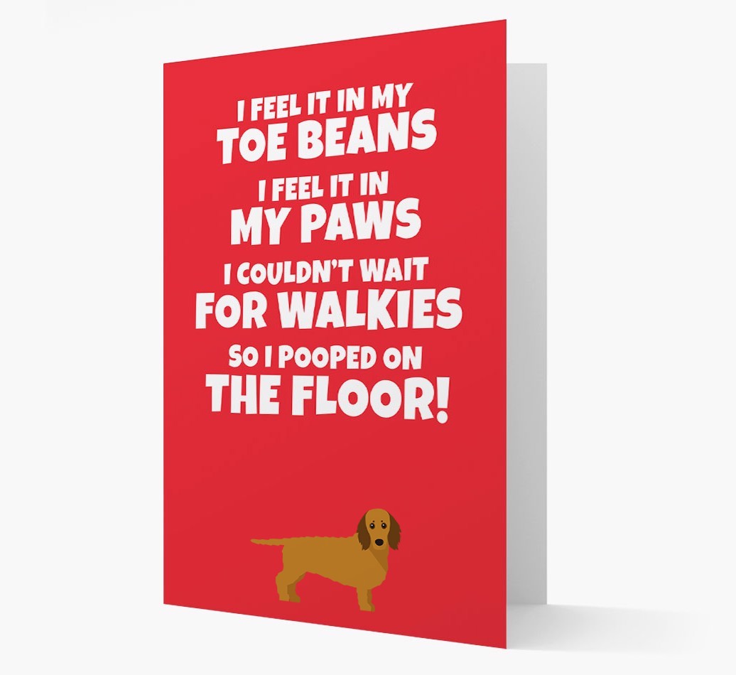 'I feel it in my...' - Personalised {breedFullName} Card