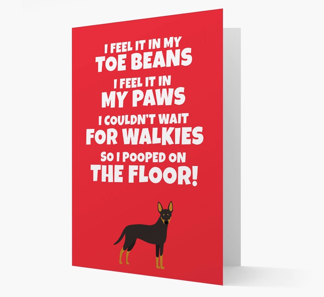 'I feel it in my...' - Personalized {breedFullName} Card
