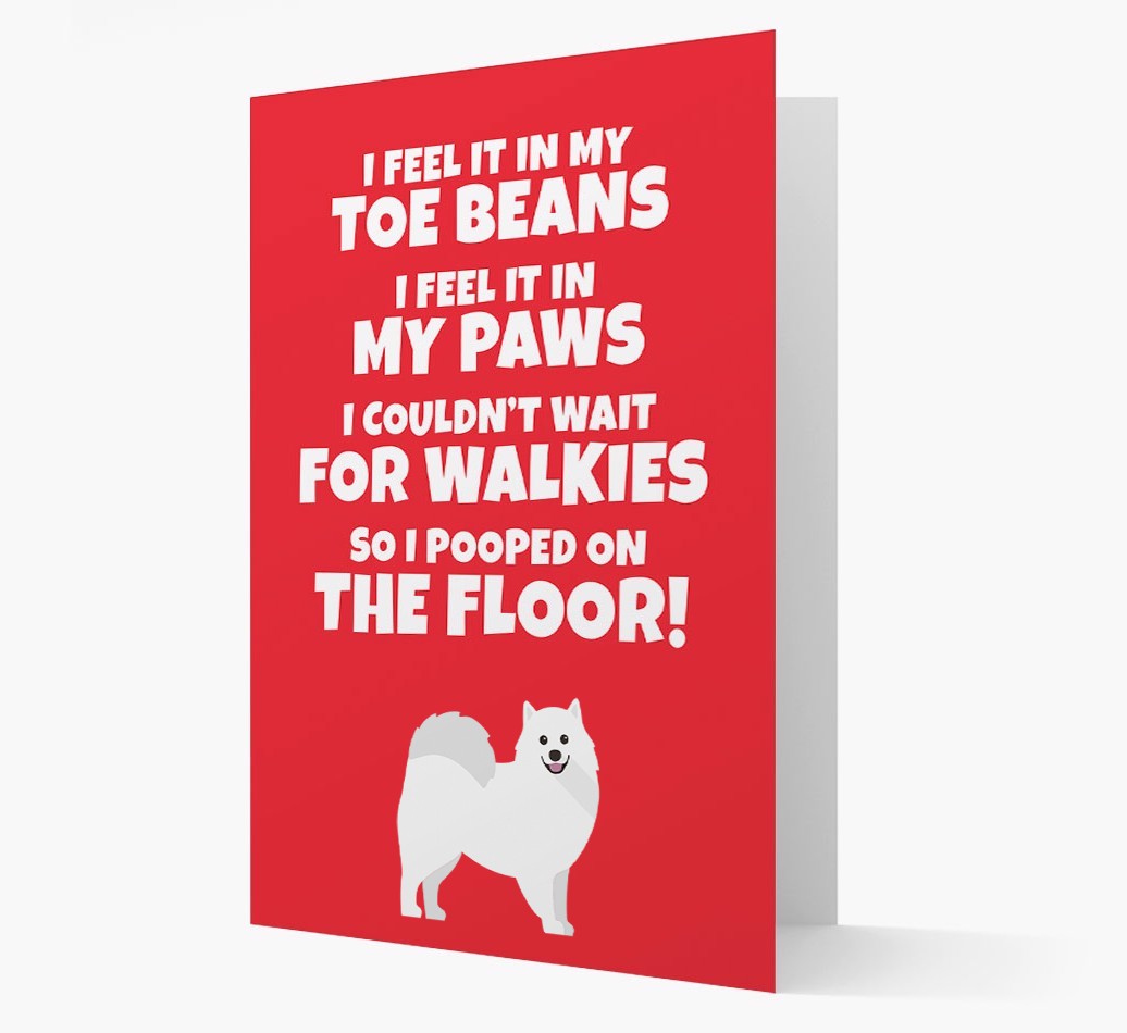 'I feel it in my...' - Personalized {breedFullName} Card