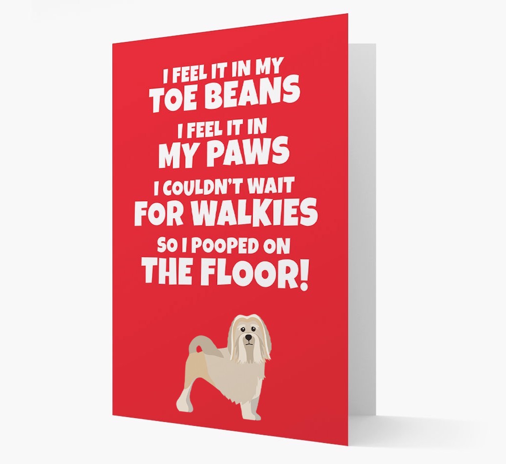 'I feel it in my...' - Personalised {breedFullName} Card