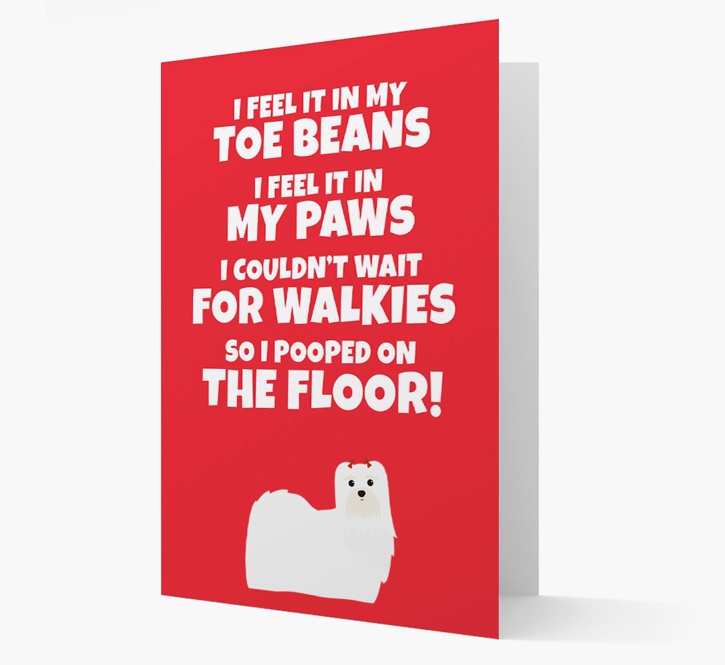 'I feel it in my...' - Personalized {breedFullName} Card