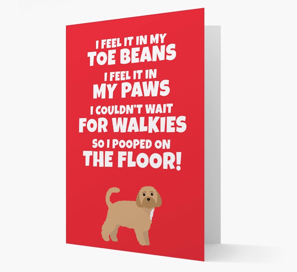 'I feel it in my...' - Personalized {breedFullName} Card