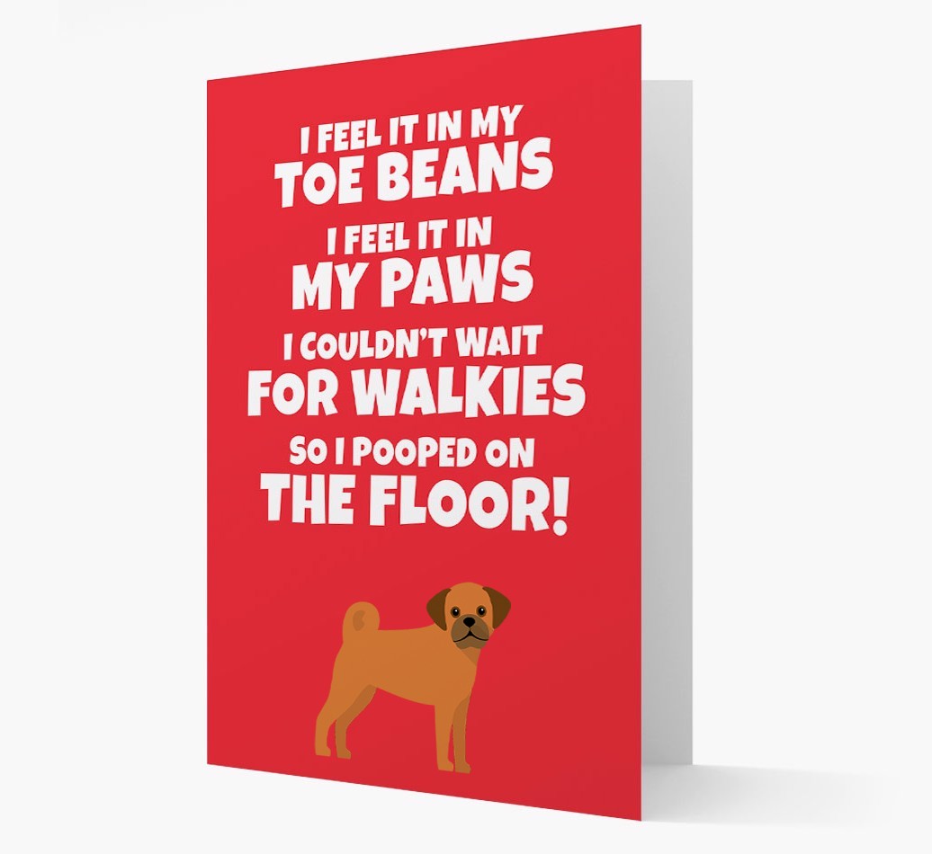 'I feel it in my...' - Personalized {breedFullName} Card