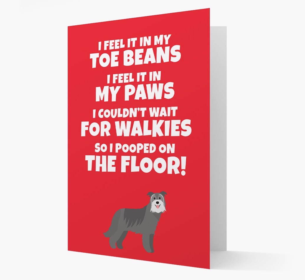 'I feel it in my...' - Personalized {breedFullName} Card