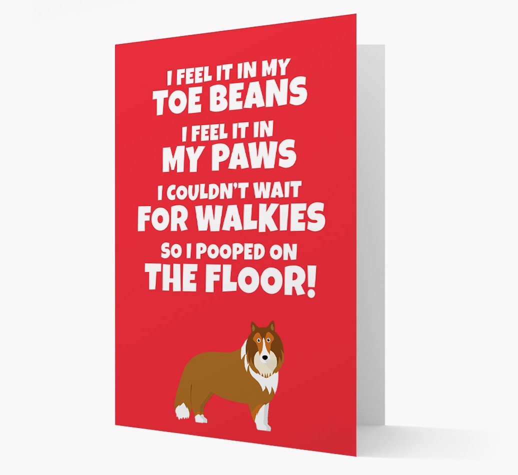 'I feel it in my...' - Personalised {breedFullName} Card