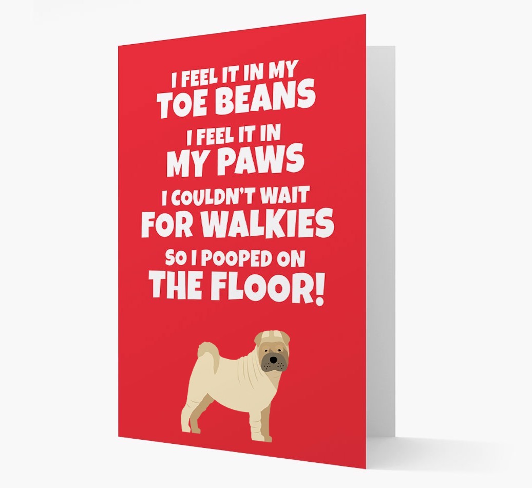 'I feel it in my...' - Personalised {breedFullName} Card